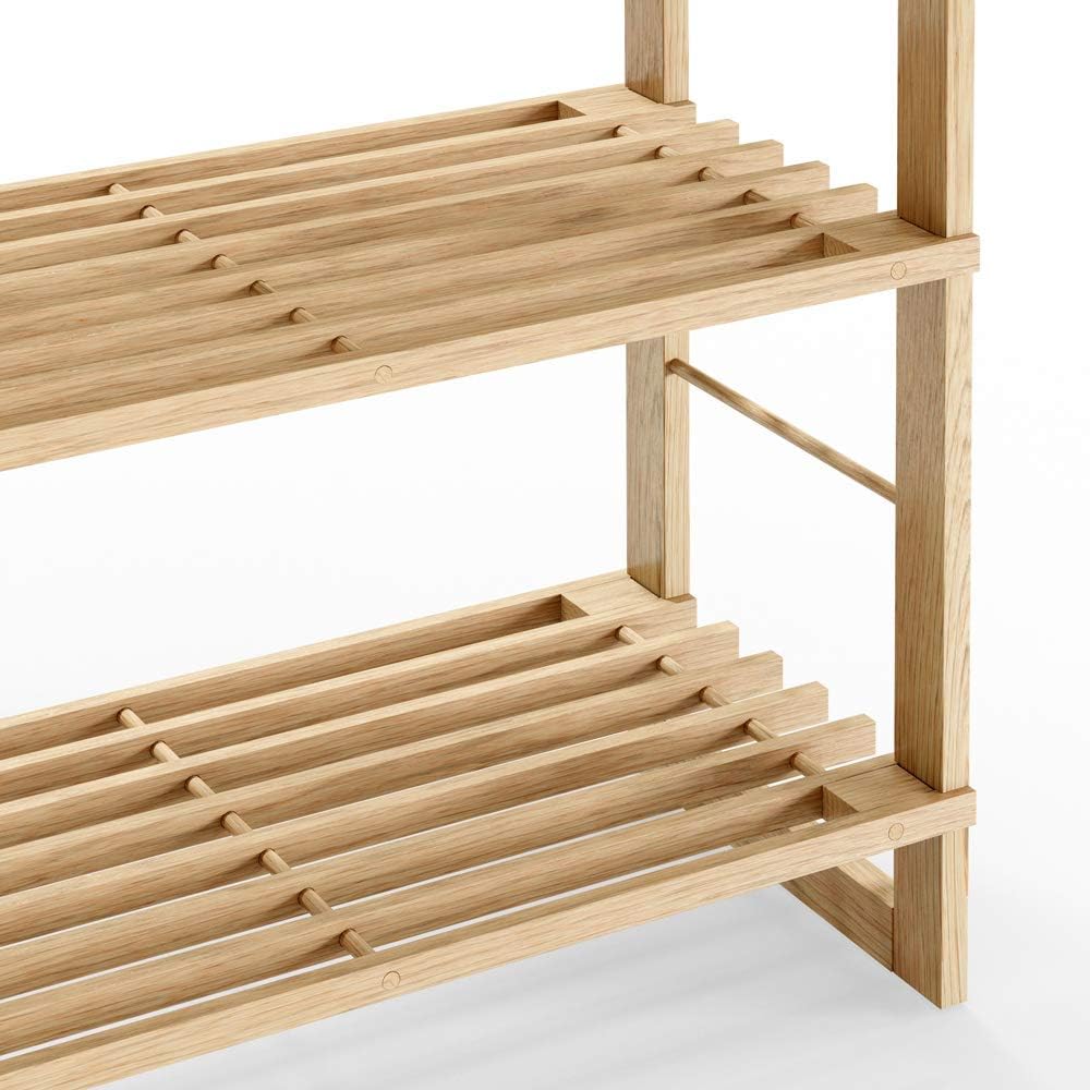 Casaria® Badregal Standregal Holz 5 Böden 58x27x136 cm Groß Stehend Offen 50kg Belastbarkeit Kiefer Bad Badezimmer Küche Wohnzimmer Keller Regal Natur — Ansicht 5