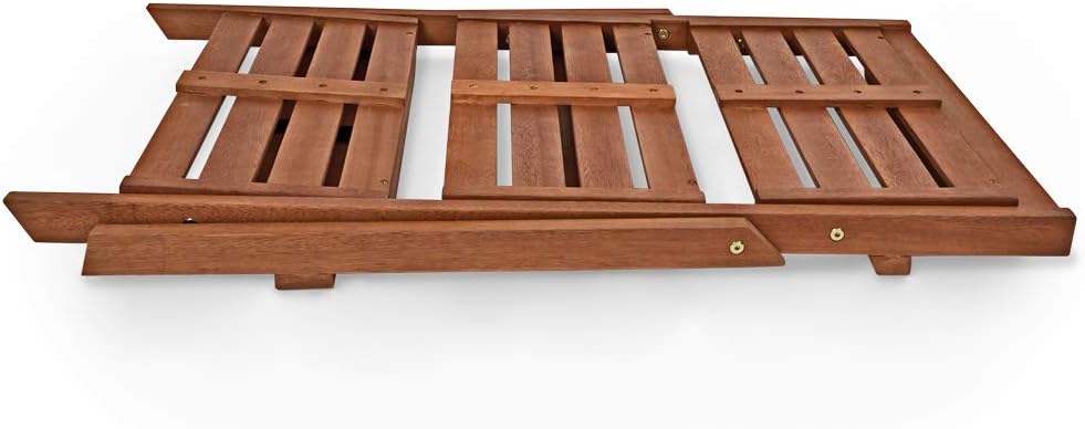 Casaria® Blumentreppe 80x60x56cm FSC®-zertifiziert Akazie 3stufig Massiv Garten Balkon Pflanzentreppe Blumenregal Blumenleiter Regal Holz Braun — Ansicht 5