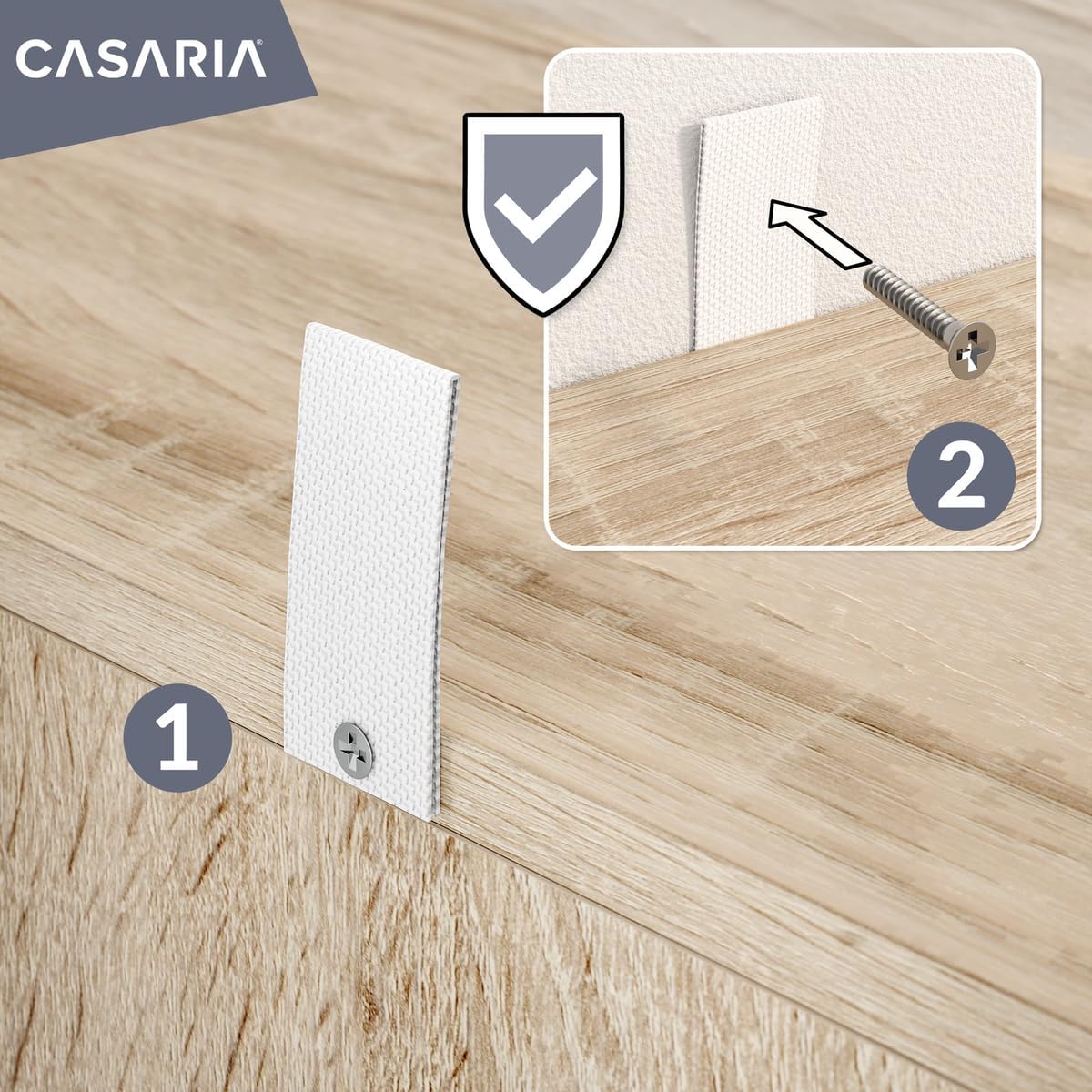 Casaria® Bücherregal 5 Fächer 190x60x28cm Höhenverstellbare Böden Holz Offen Modern Stehend Arbeitszimmer Büro Wohnzimmer Standregal Regal Vela Eiche — Ansicht 5