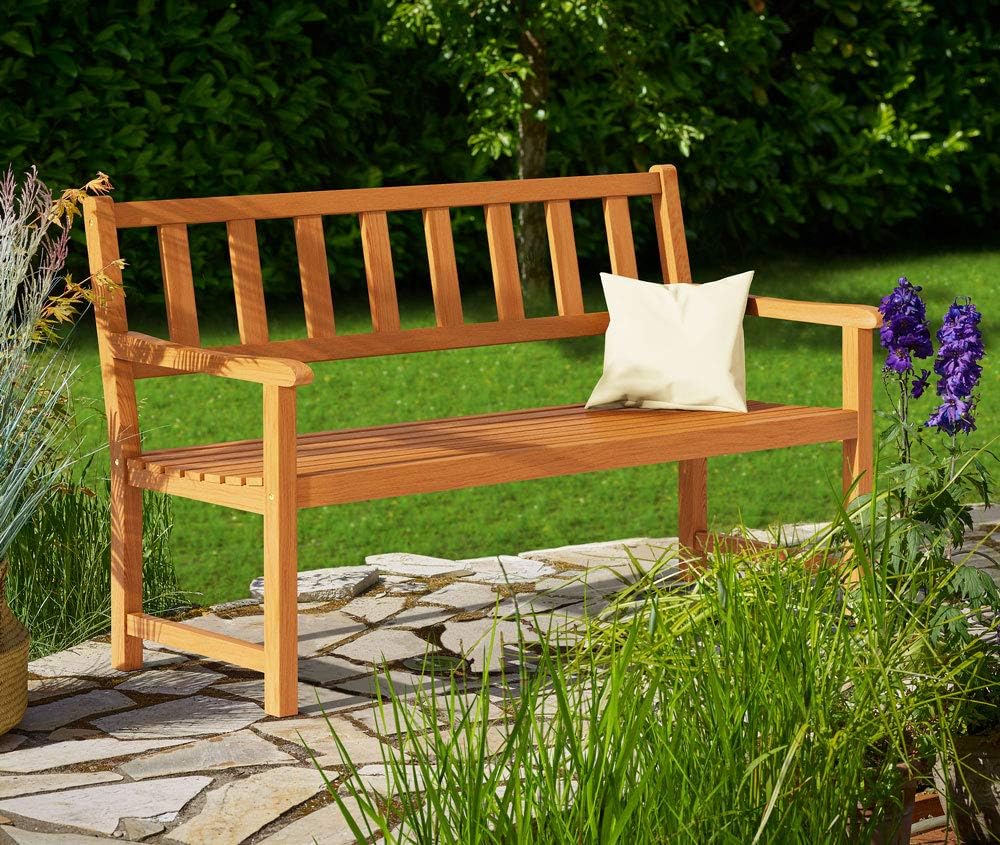 Casaria® Gartenbank Holz 320kg Belastbar FSC®-Zertifiziert Garten Akazie — Ansicht 2