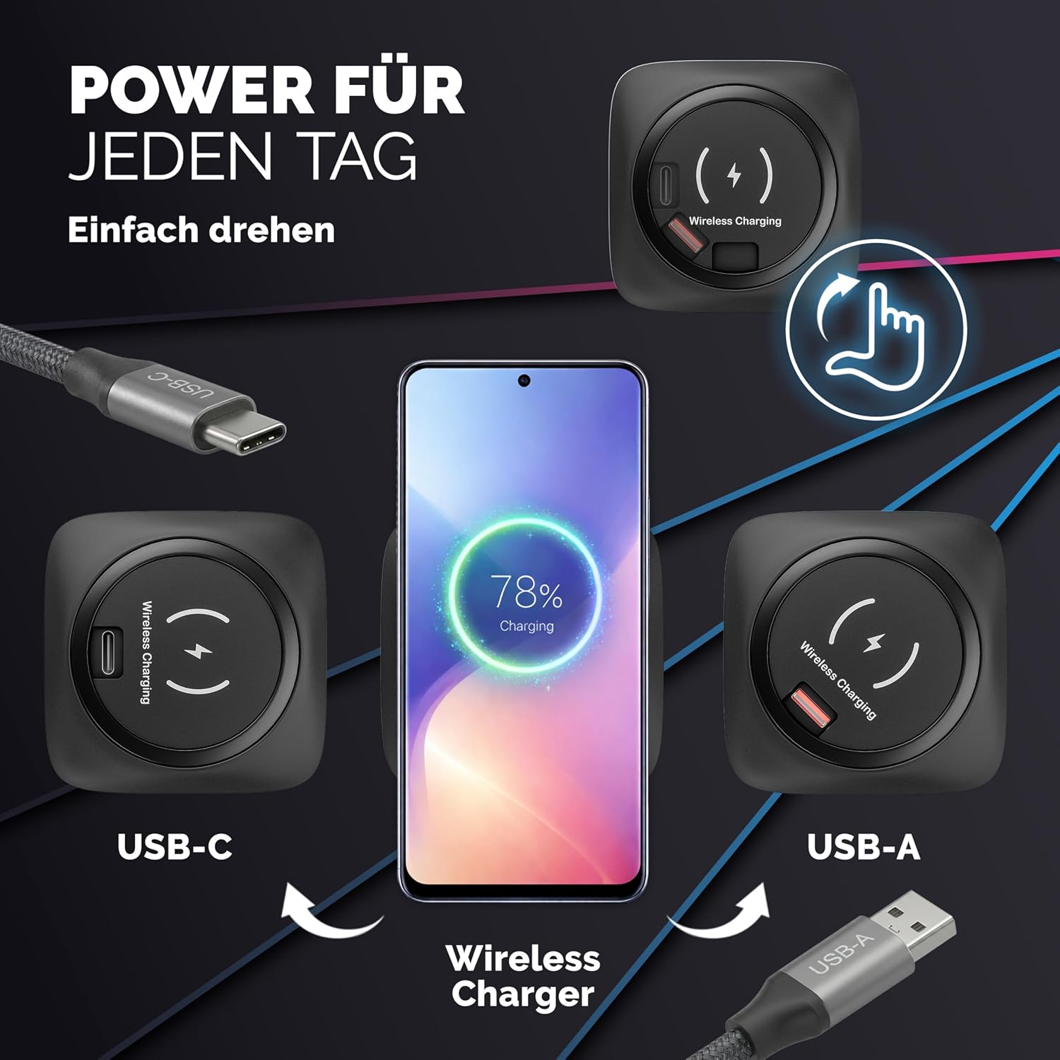 Casaria® Höhenverstellbarer Gaming Schreibtisch elektrisch 160 x 70 cm mit Wireless Charger & USB-C/A Anschluss LCD-Display Memory-Funktion 80 kg belastbar ergonomisch Gamer Carbon Optik — Ansicht 3