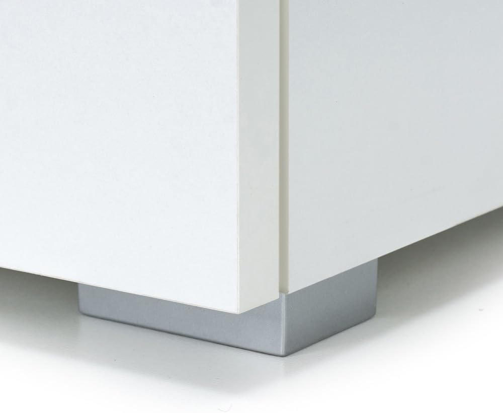 Casaria® Kommode mit 2 Türen 115,5x60x30cm Holz Modern höhenverstellbarer Einlegeboden Schlafzimmer Büro Flur Mehrzweckschrank Aktenschrank Schrank Weiß — Ansicht 5