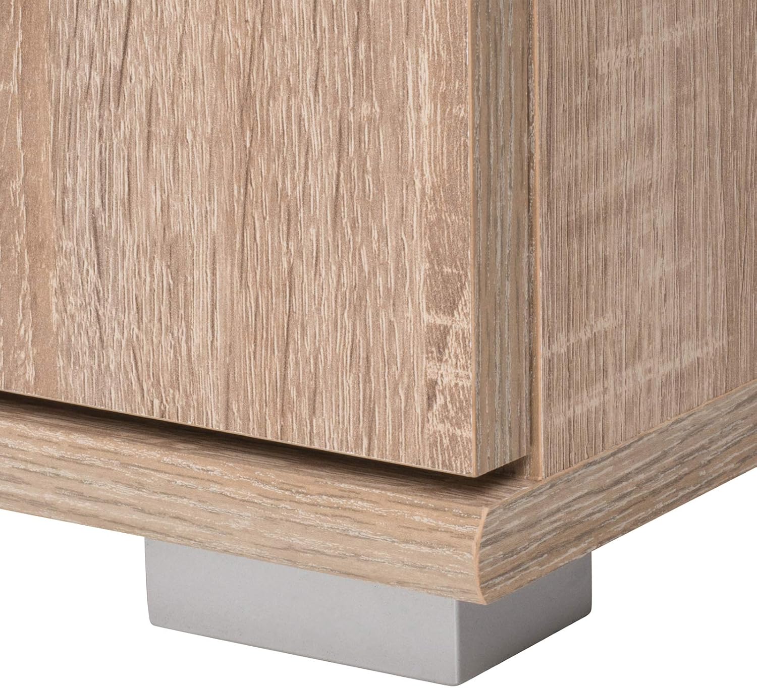 Casaria® Kommode mit 2 Türen 2 Schubladen 70x75x35cm Holz Modern spiegelbarer Aufbau Schlafzimmer Büro Flur Mehrzweckschrank Aktenschrank Schrank Eiche — Ansicht 5