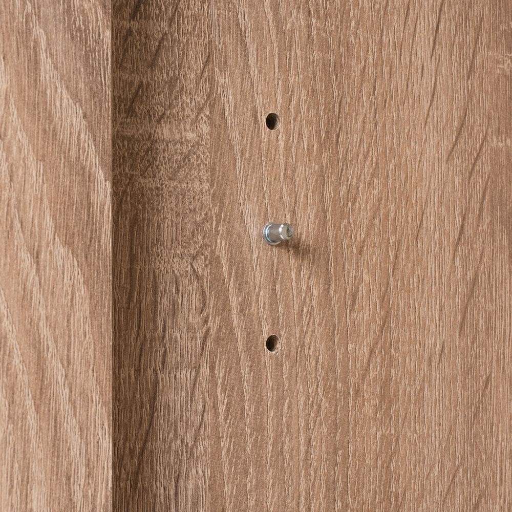 Casaria® Kommode mit 3 Türen 2 Schubladen 107x75x35cm Holz Modern spiegelbarer Aufbau Schlafzimmer Büro Flur Mehrzweckschrank Aktenschrank Schrank Eiche — Ansicht 6