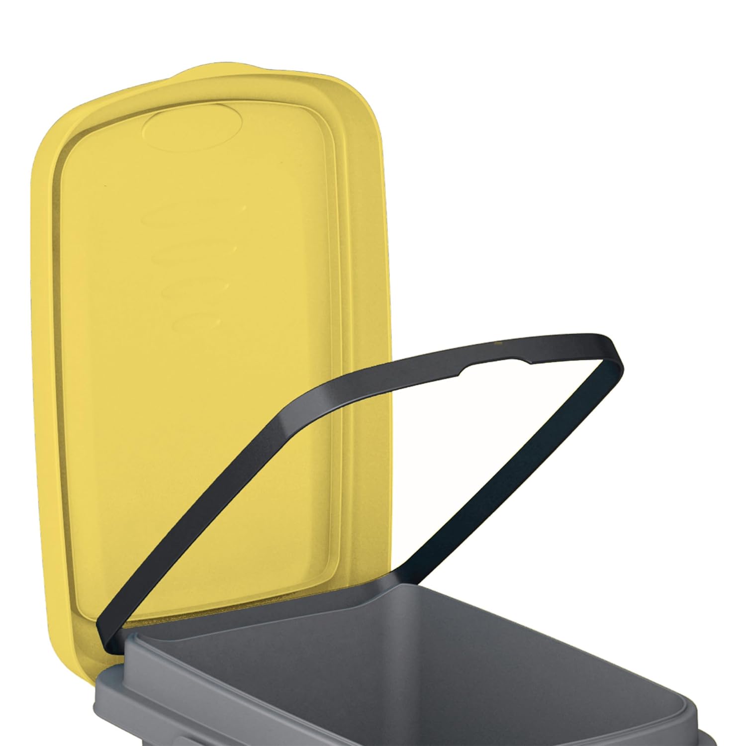 Casaria® Mülleimer Küche 25L mit Deckel Geruchsdicht Müllbeutelhalterung Kunststoff Abfalleimer 39x24cm Bad Papierkorb Büro Mülltrennsystem Gelb — Ansicht 2