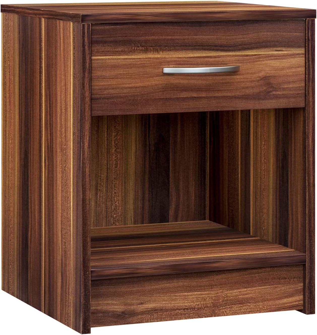 Casaria® Nachttisch Weiß 2er Set mit Schublade 50 cm Komforthöhe Boxspringbett Ablage Schlafzimmer Schrank Nachtkästchen Nachtkommode Holz 50x40x35 cm — Ansicht 5