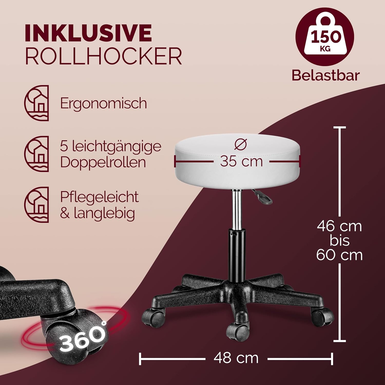Casaria® Schminktisch mit Spiegel und Hocker inkl. LED Beleuchtung Schrank Schublade Regale Kosmetiktisch Make-up Fernbedienung 90x40cm Holz Weiß — Ansicht 5