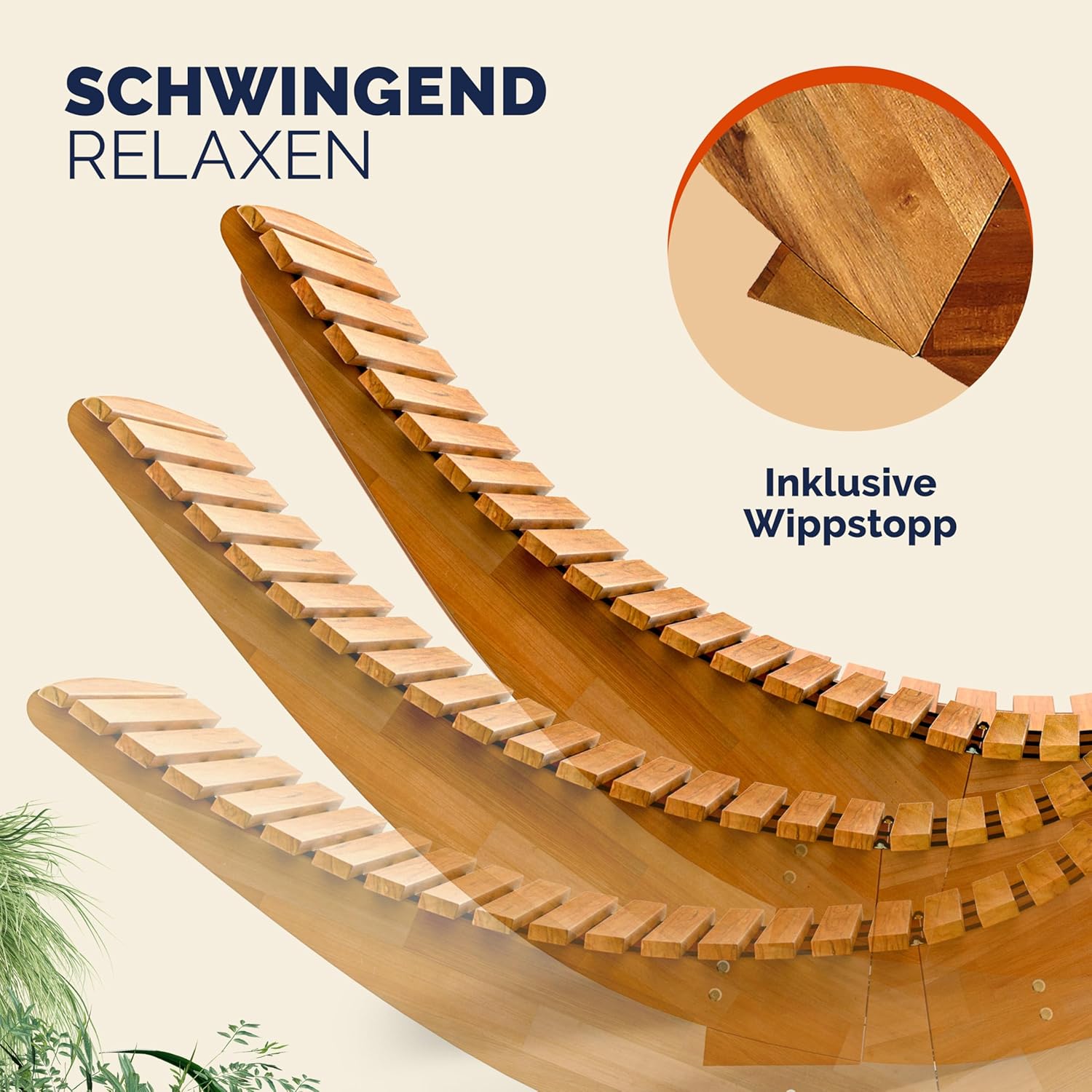 Casaria® Sonnenliege Klappbar Wetterfest Holz 160kg Belastbarkeit Pflegeleicht FSC®-Zertifiziert Akazie Garten Balkon Sauna Liege Holzliege Relaxliege 195x60cm — Ansicht 5