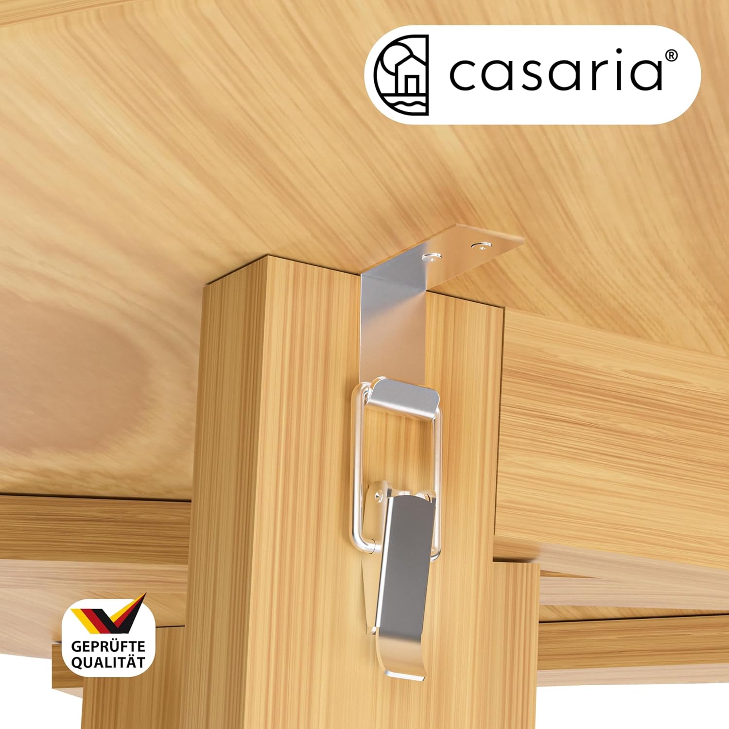 Casaria® Stehtisch Holz klappbar 78 cm rund aus Massivholz Bartisch 111 cm hoch Bistrotisch für Garten Balkon Terrasse Gastronomie Hochzeit Party — Ansicht 6
